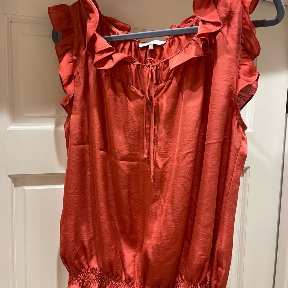 Sleeveless Ruffled Blouse
